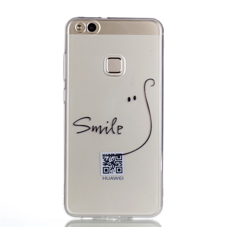 Ultra Thin Patterned Soft TPU Shell for Huawei P10 Lite - Smile-2