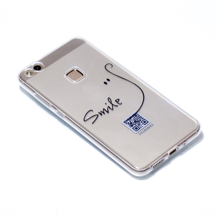 Ultra Thin Patterned Soft TPU Shell for Huawei P10 Lite - Smile-3