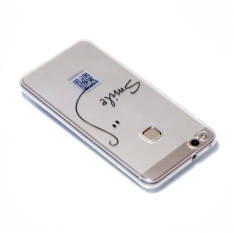 Ultra Thin Patterned Soft TPU Shell for Huawei P10 Lite - Smile-4