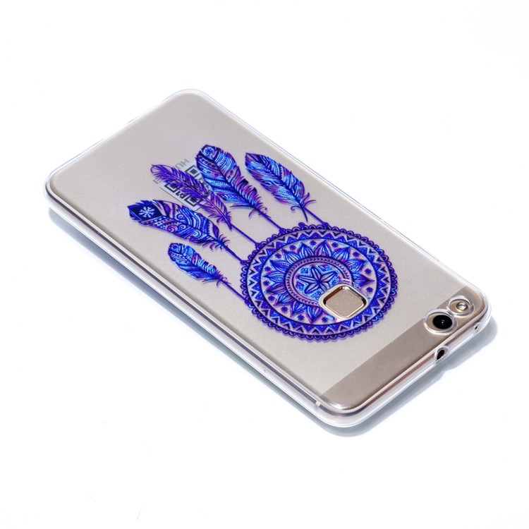 Ultra Thin Patterned Soft TPU Casing for Huawei P10 Lite - Purple Dream Catcher-4