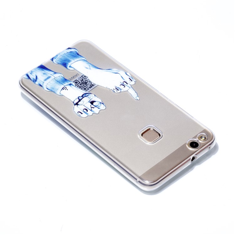 Ultra Thin Patterned Soft TPU Mobile Phone Case for Huawei P10 Lite - Fist-4