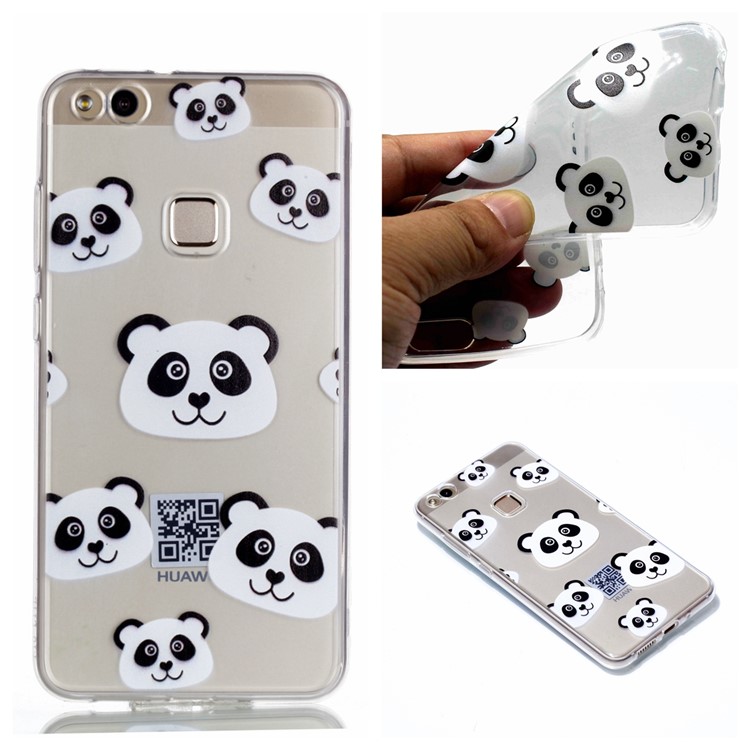Ultra Thin Patterned Soft TPU Cell Phone Case for Huawei P10 Lite - Pandas-1