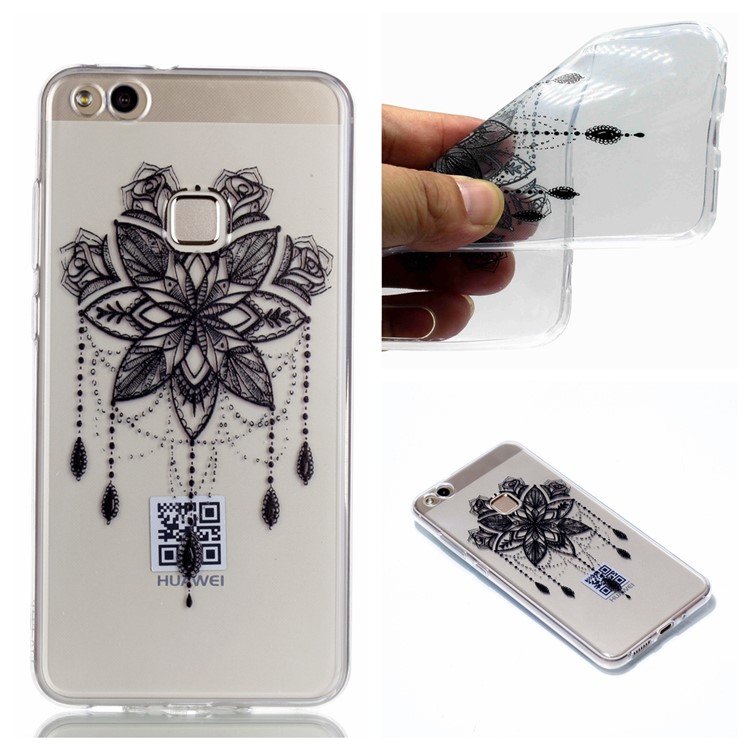 Ultra Thin Patterned Soft TPU Mobile Phone Cover for Huawei P10 Lite - Black Dream Catcher-1