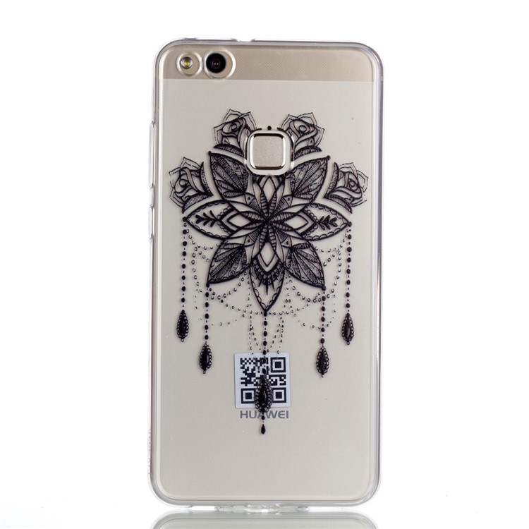 Ultra Thin Patterned Soft TPU Mobile Phone Cover for Huawei P10 Lite - Black Dream Catcher-2