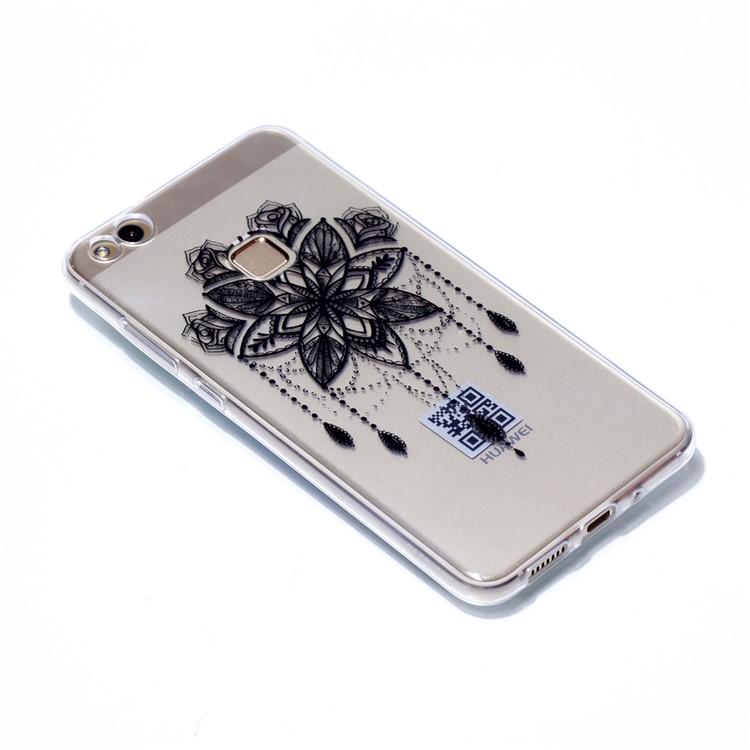 Ultra Thin Patterned Soft TPU Mobile Phone Cover for Huawei P10 Lite - Black Dream Catcher-3