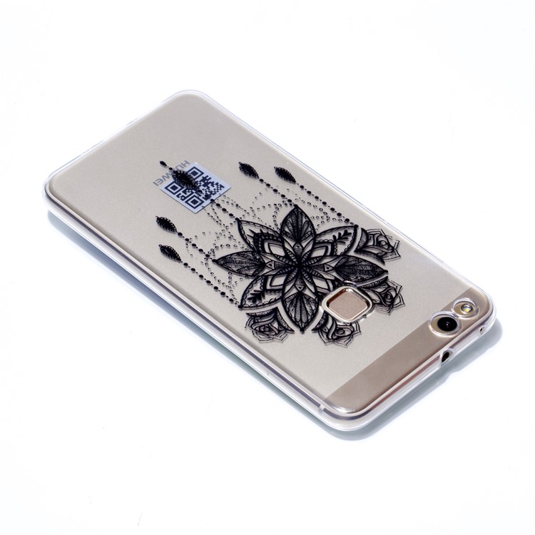 Ultra Thin Patterned Soft TPU Mobile Phone Cover for Huawei P10 Lite - Black Dream Catcher-4