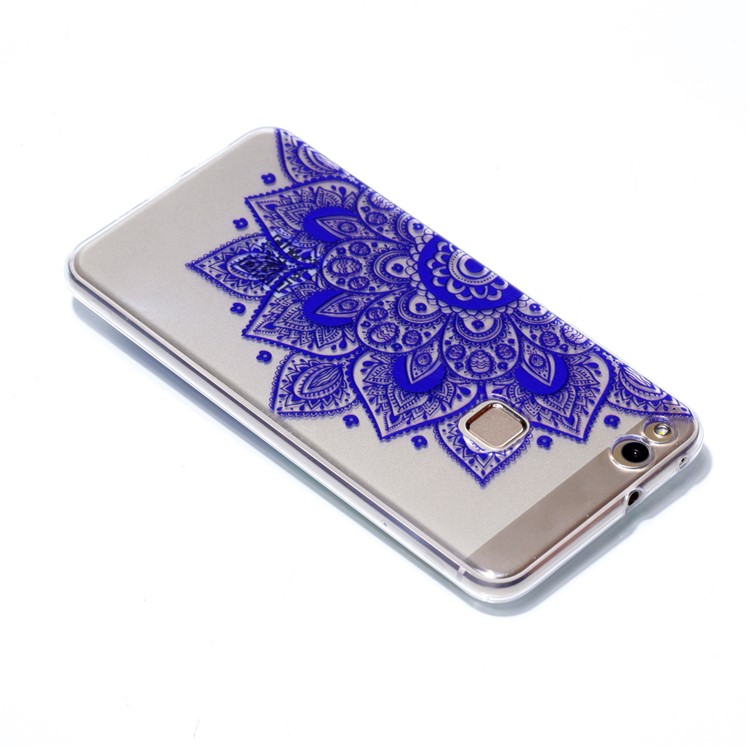 Ultra Thin Patterned Soft TPU Cell Phone Cover for Huawei P10 Lite - Half Flower-4