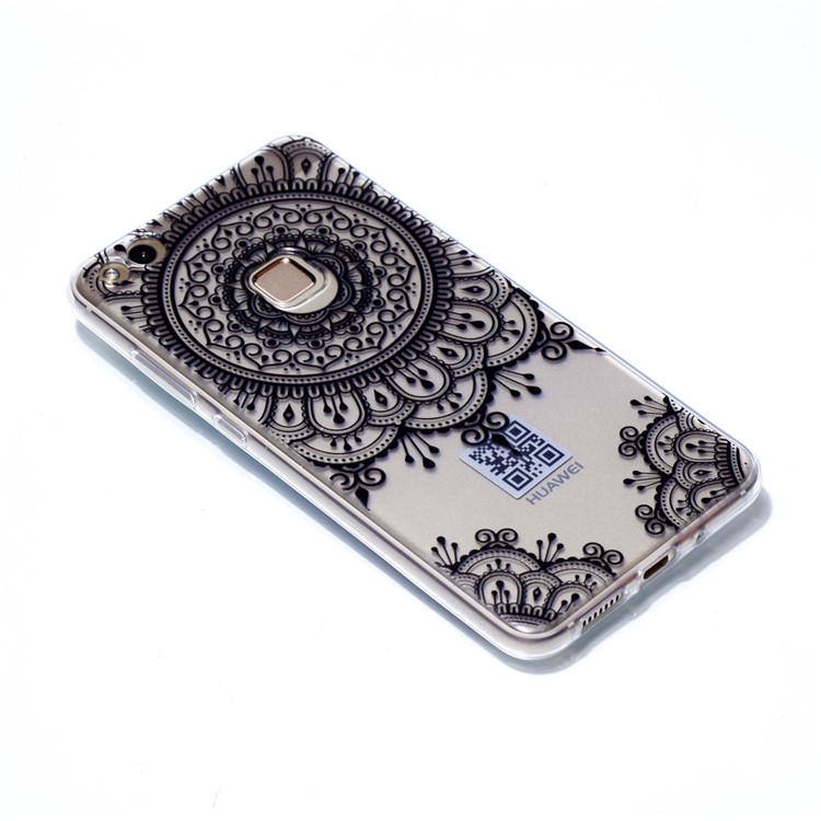 Ultra Thin Patterned Soft TPU Protective Case for Huawei P10 Lite - Lace Pattern-3