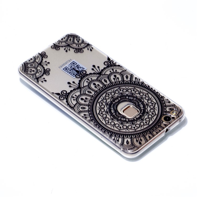 Ultra Thin Patterned Soft TPU Protective Case for Huawei P10 Lite - Lace Pattern-4