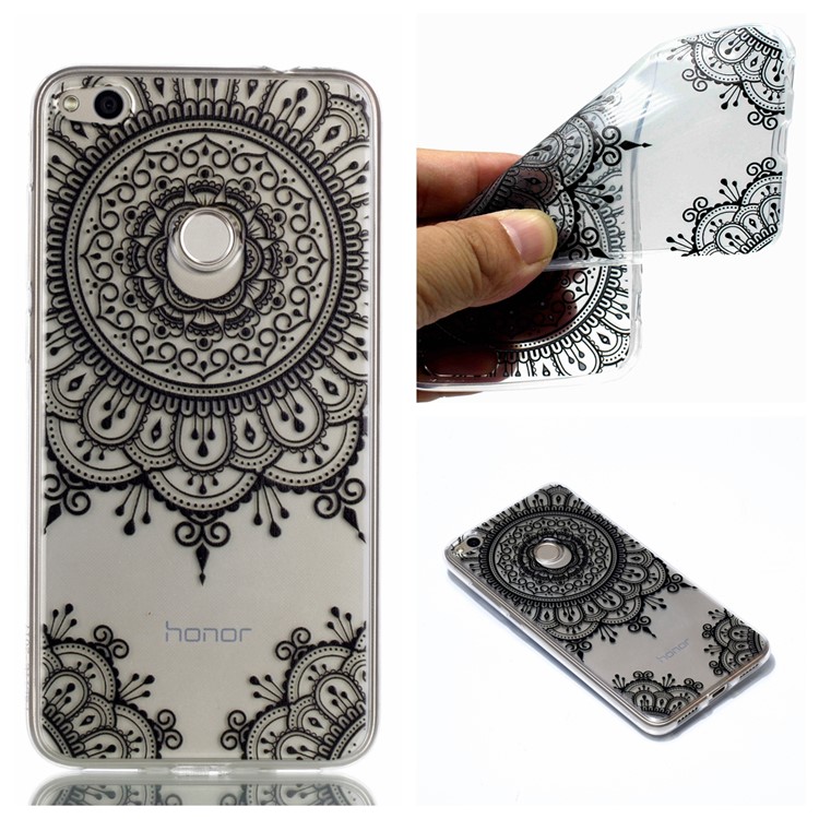 Pattern Printing TPU Soft Cover for Huawei P8 Lite (2017) / Honor 8 Lite - Lace Flower-1