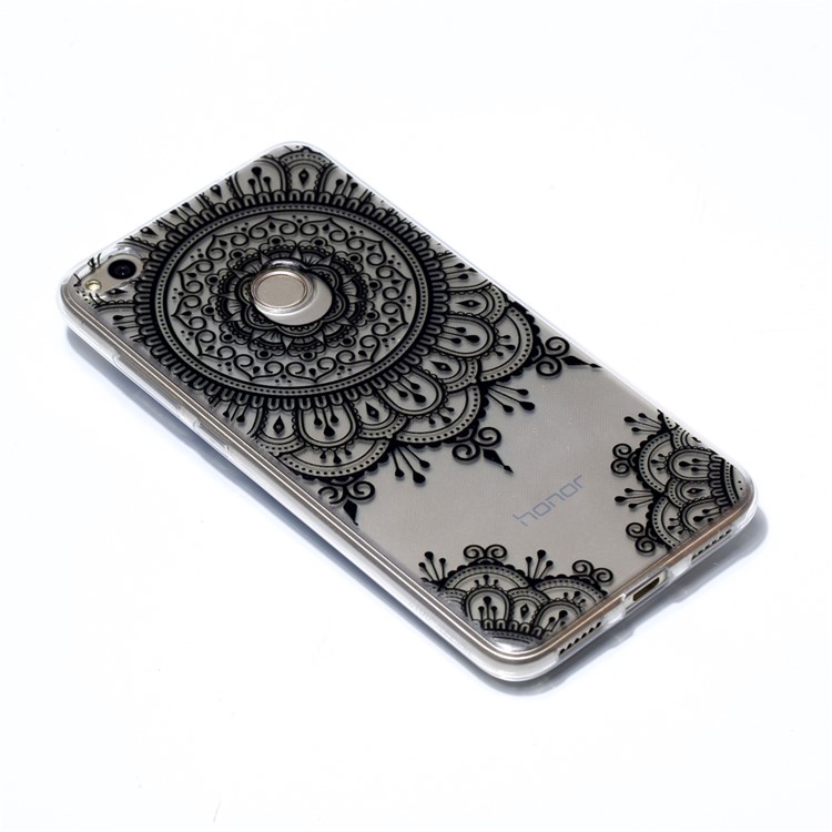 Pattern Printing TPU Soft Cover for Huawei P8 Lite (2017) / Honor 8 Lite - Lace Flower-3