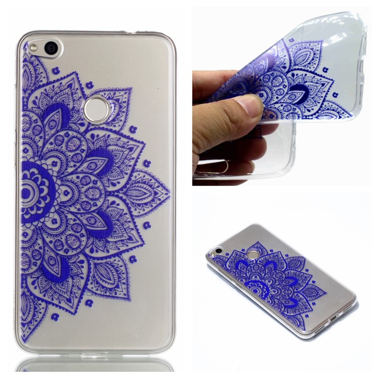 Pattern Printing TPU Soft Shell for Huawei P8 Lite (2017) / Honor 8 Lite - Mandala Flower-1