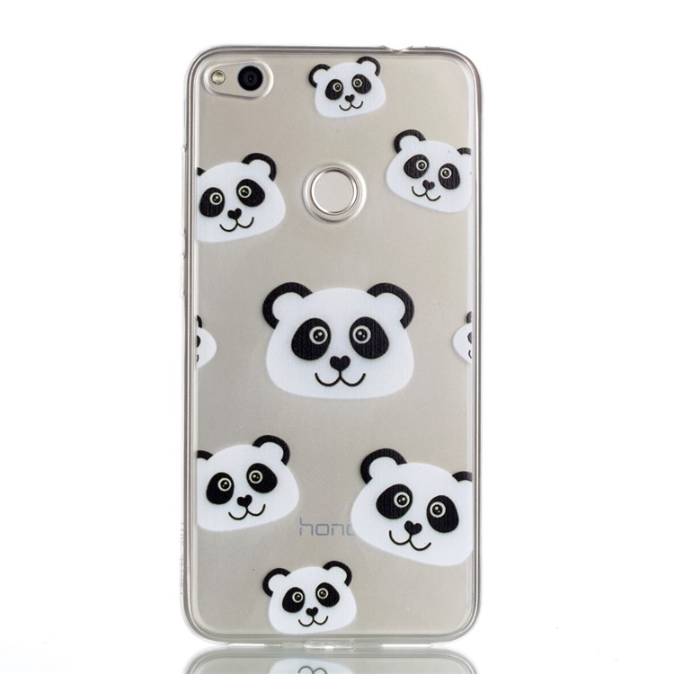 Pattern Printing TPU Mobile Cover for Huawei P8 Lite (2017) / Honor 8 Lite - Pandas-2