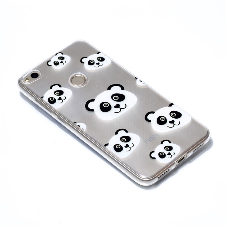 Pattern Printing TPU Mobile Cover for Huawei P8 Lite (2017) / Honor 8 Lite - Pandas-3
