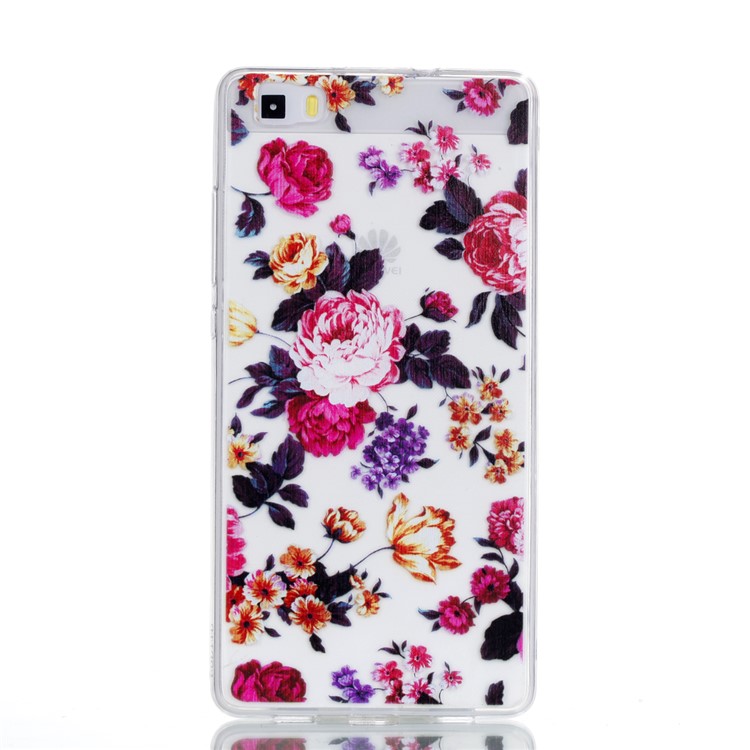 Pattern Printing TPU Case for Huawei P8 Lite (2015) - Vivid Flowers-2