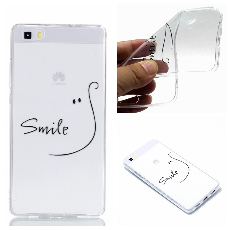 Pattern Printing TPU Soft Case for Huawei P8 Lite (2015) - SMILE Pattern-1