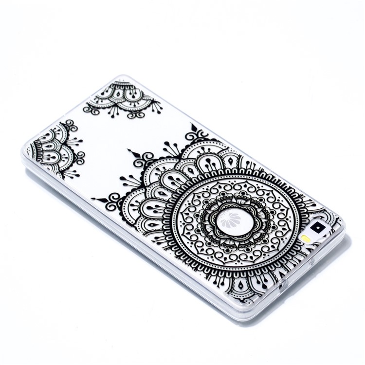 Pattern Printing TPU Protective Case for Huawei P8 Lite (2015) - Mandala Flowers-4