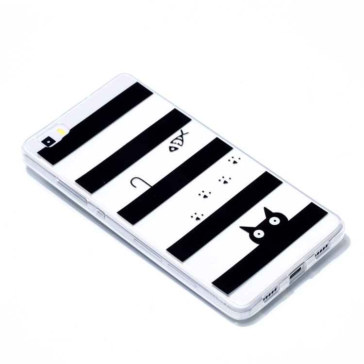 Pattern Printing TPU Case Accessory for Huawei P8 Lite (2015) - Stripes Pattern-3