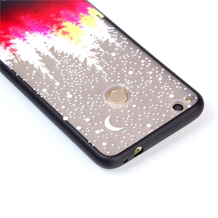 Rubberized Embossed TPU + PC Combo Cover Shell for Huawei P8 Lite (2017)/Honor 8 Lite - Forests-5