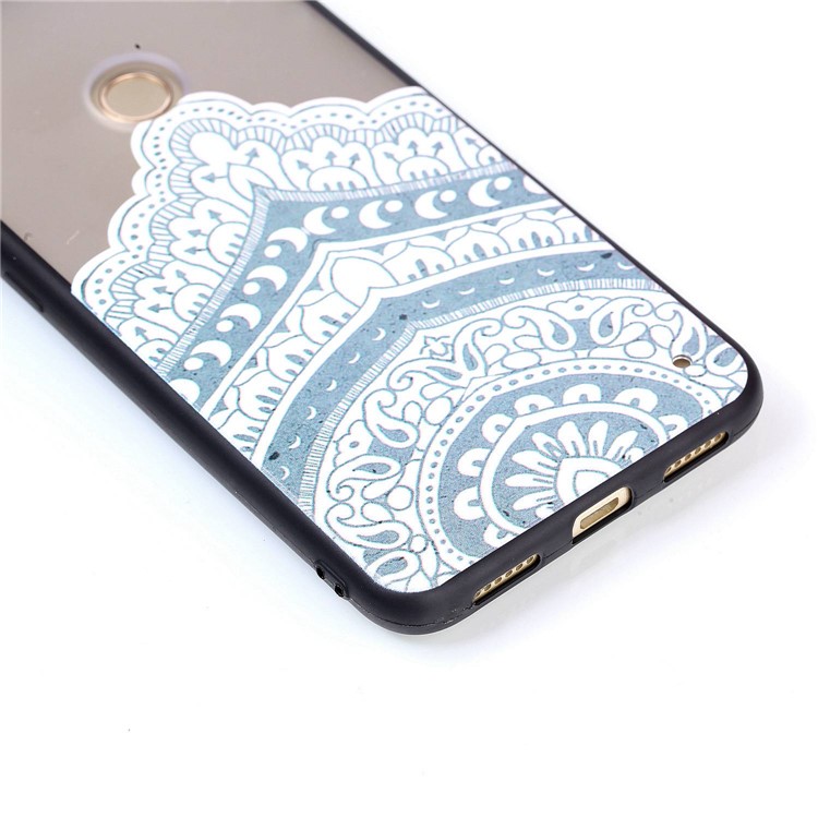 Rubberized Embossed TPU + PC Combo Protection Cover for Huawei P8 Lite (2017)/Honor 8 Lite - Mandala-4