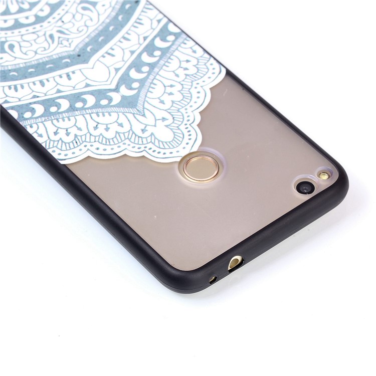 Rubberized Embossed TPU + PC Combo Protection Cover for Huawei P8 Lite (2017)/Honor 8 Lite - Mandala-5