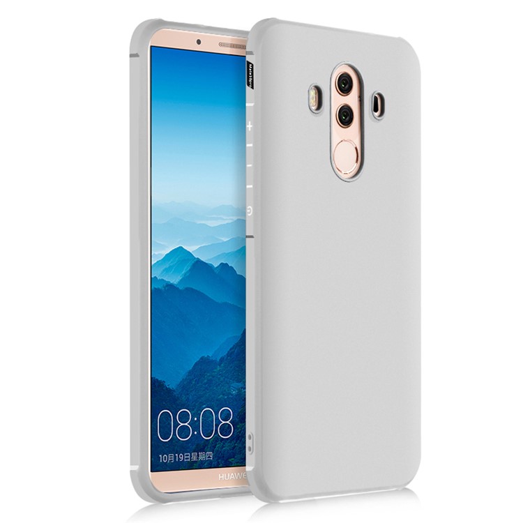 Wrapped Edges Drop-proof TPU Mobile Cover for Huawei Mate 10 Pro - White-1