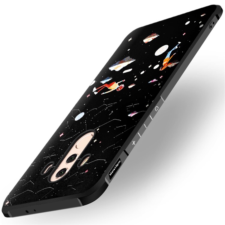 Embossment Wrapped Edges TPU Case Mobile Accessory for Huawei Mate 10 Pro - Love in the Space-2