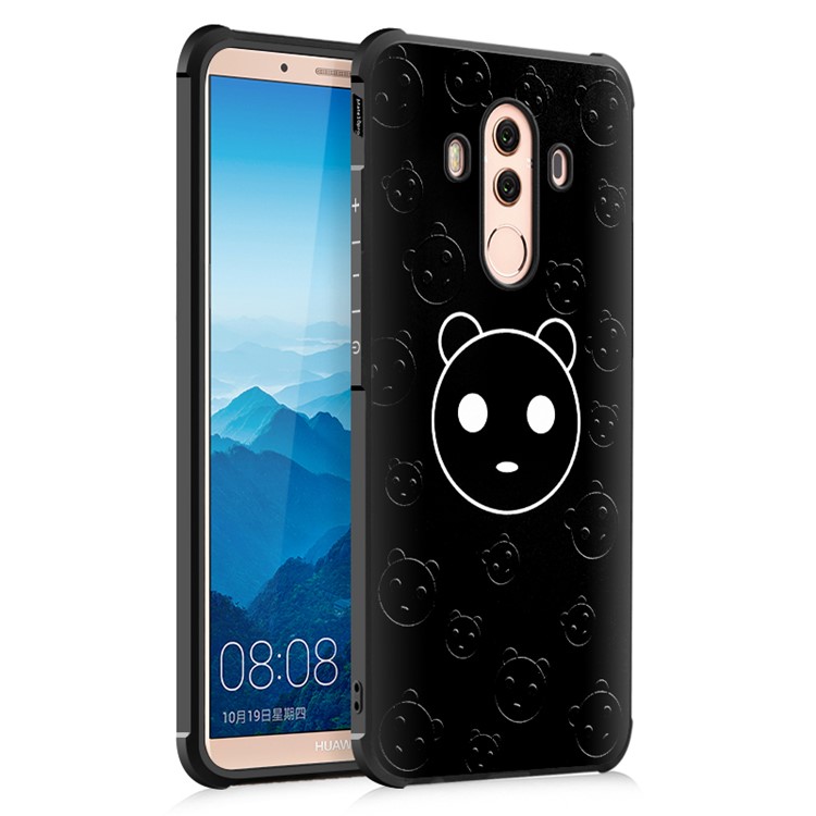 Soft Embossment TPU Mobile Casing for Huawei Mate 10 Pro - Cute Panda-1