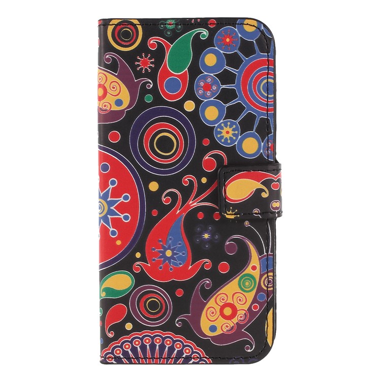 Pattern Printing PU Leather Magnetic Wallet Stand Protective Phone Shell for Huawei Honor 9 Lite/9 Youth Edition - Abstract Pattern-3