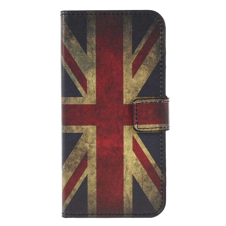 Pattern Printing PU Leather Magnetic Wallet Stand Protective Mobile Phone Shell for Huawei Honor 9 Lite/9 Youth Edition - Flag of British-1