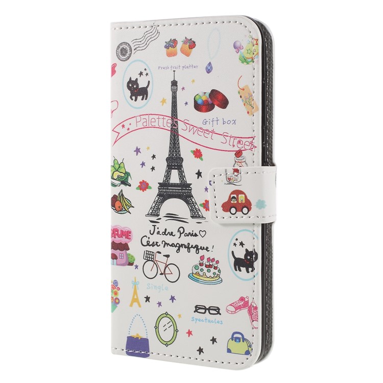 Pattern Printing PU Leather Magnetic Wallet Stand Case for Huawei Honor 9 Lite/9 Youth Edition - Palettes Sweet Street-3