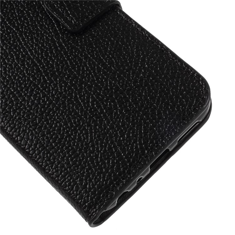 Litchi Texture Genuine Leather Wallet Protective Cover Case for Huawei Honor 9 Lite/9 Youth Edition - Orange-6