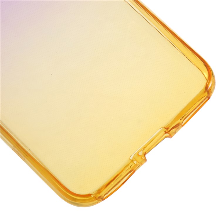 Gradient Color Touchable 2-Piece TPU Phone Case for Huawei P9 lite mini / Y6 Pro (2017) / Huawei Enjoy 7 - Purple + Yellow-4