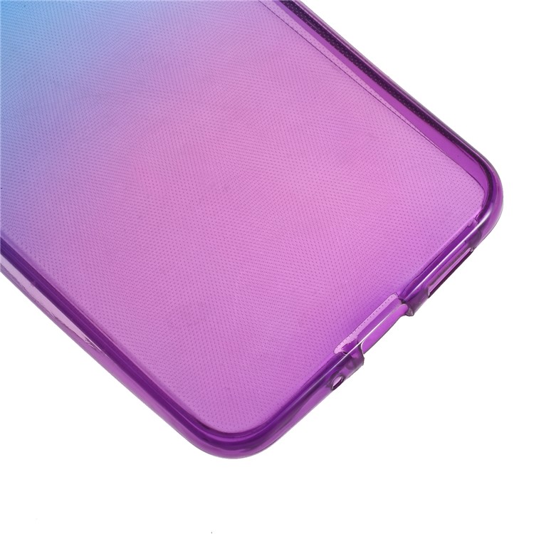 Gradient Color Touchable 2-Piece TPU Mobile Phone Case for Huawei P10 Lite - Blue + Purple-4
