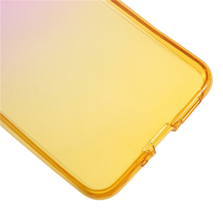 Gradient Color Touchable 2-Piece TPU Phone Casing for Huawei P10 Lite - Rose + Yellow-4