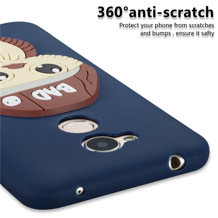 Lovely 3D Male Owl TPU Protective Shell for Huawei Honor 6A / 5C pro - Dark Blue-2