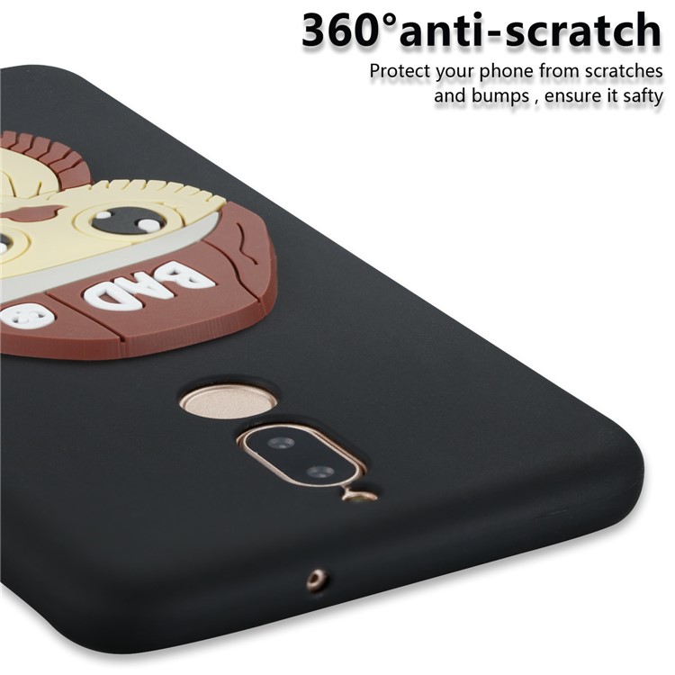 Cute 3D Male Owl Patterned TPU Phone Case for Huawei Mate 10 Lite / Maimang 6 / nova 2i / Honor 9i (India) - Black-2