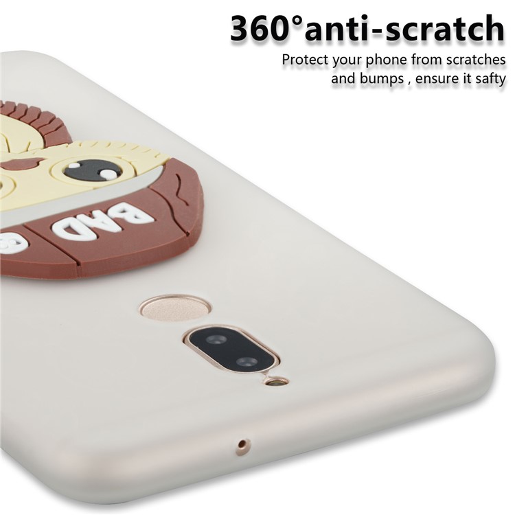 Cute 3D Male Owl Patterned TPU Back Case for Huawei Mate 10 Lite / Maimang 6 / nova 2i / Honor 9i (India) - White-2