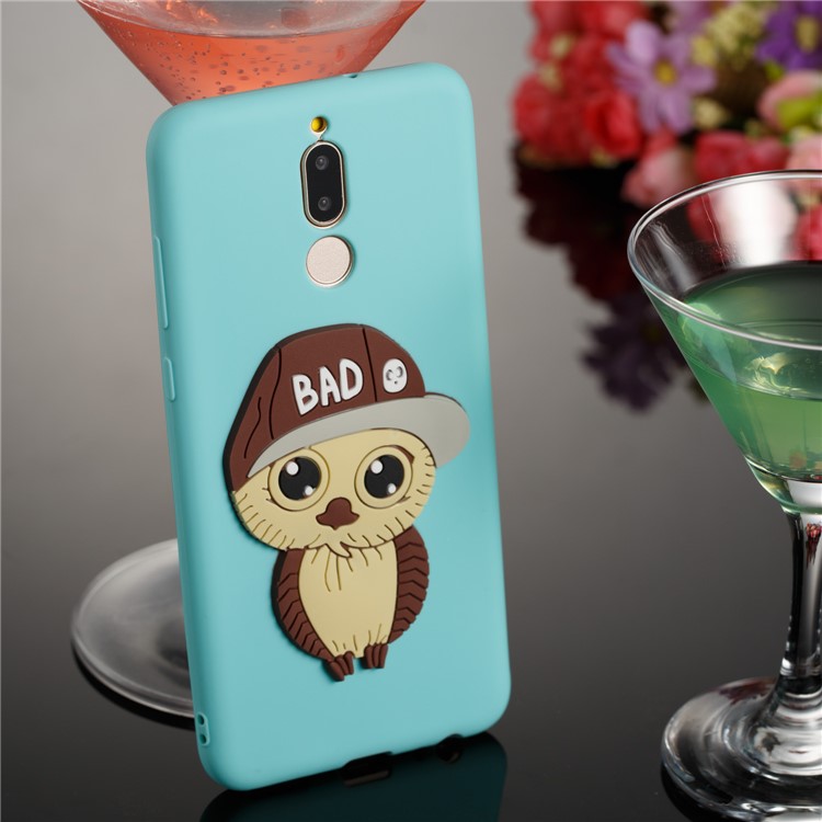 Cute 3D Male Owl Patterned TPU Phone Shell for Huawei Mate 10 Lite / Maimang 6 / nova 2i / Honor 9i (India) - Baby Blue-4