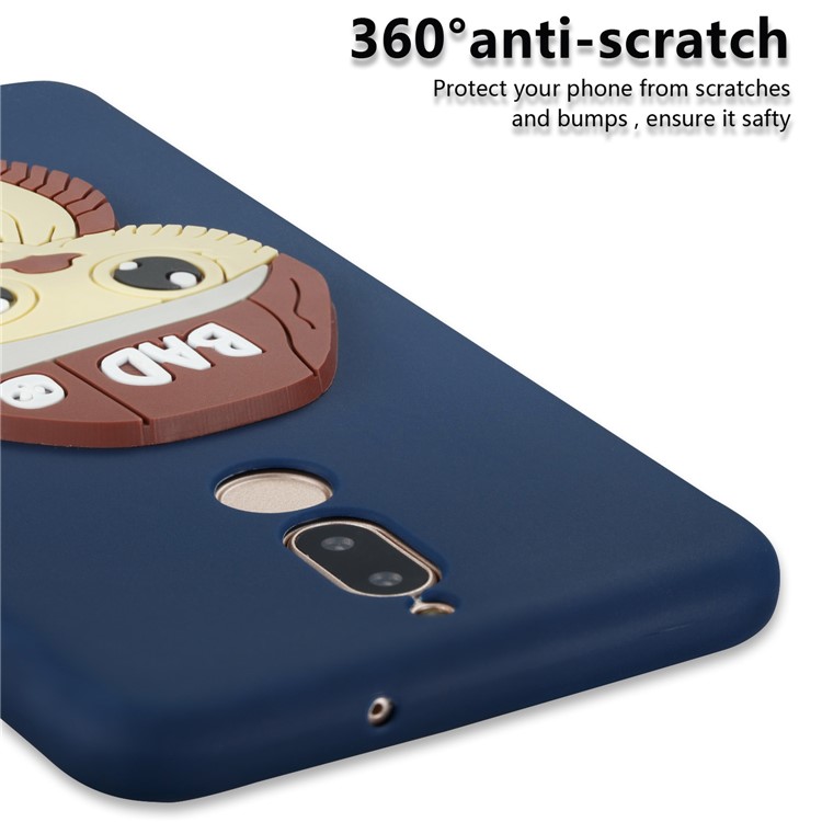 Cute 3D Male Owl Patterned TPU Mobile Casing for Huawei Mate 10 Lite / Maimang 6 / nova 2i / Honor 9i (India) - Dark Blue-2