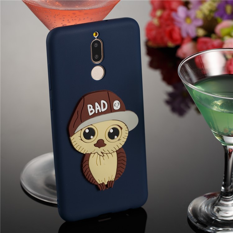 Cute 3D Male Owl Patterned TPU Mobile Casing for Huawei Mate 10 Lite / Maimang 6 / nova 2i / Honor 9i (India) - Dark Blue-4
