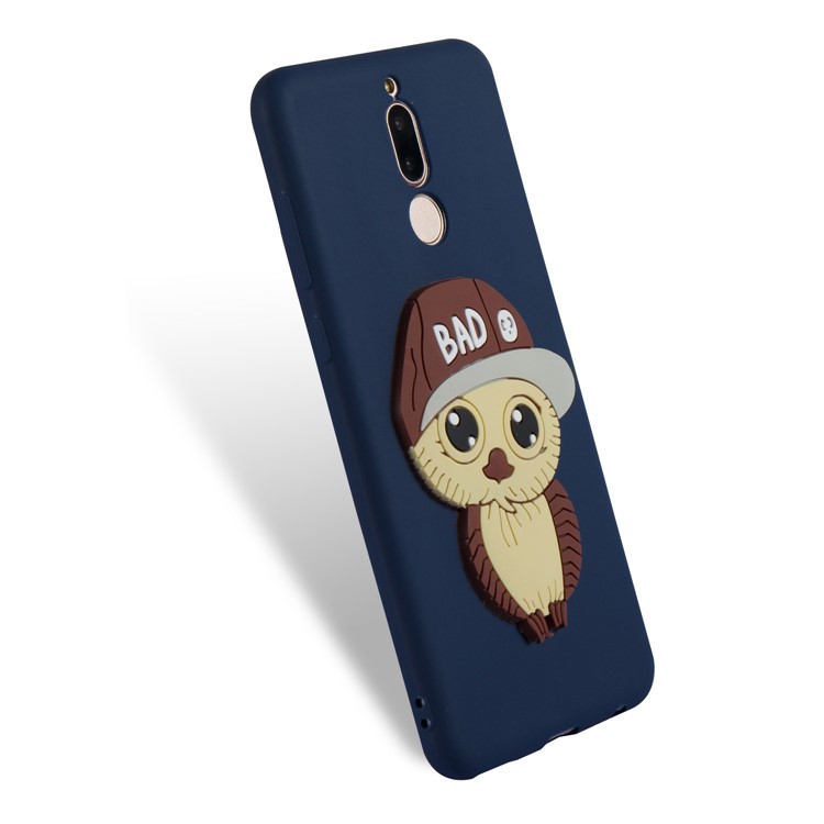 Cute 3D Male Owl Patterned TPU Mobile Casing for Huawei Mate 10 Lite / Maimang 6 / nova 2i / Honor 9i (India) - Dark Blue-6