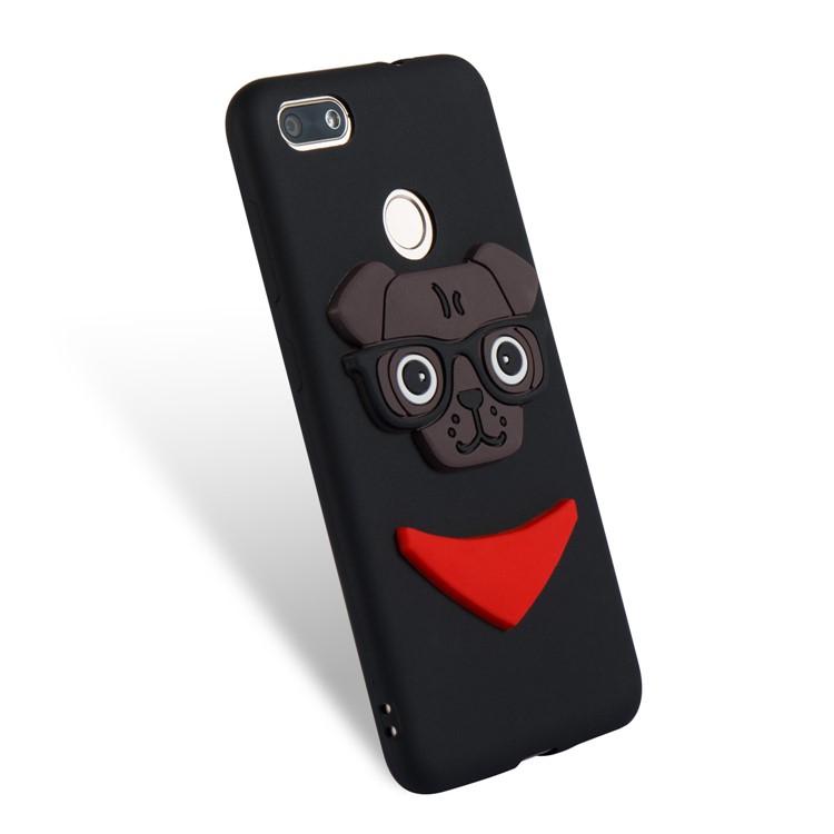 Lovely 3D Dog Pattern TPU Case for Huawei P9 lite mini/Y6 Pro (2017)/Enjoy 7 - Black-6