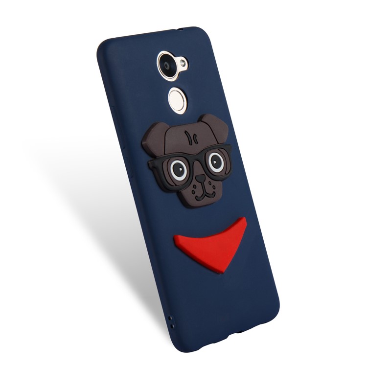Lovely 3D Dog Pattern TPU Case Accessory for Huawei Y7 Prime / Enjoy 7 Plus - Dark Blue-6