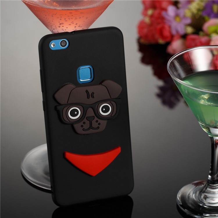Lovely 3D Dog Pattern TPU Case for Huawei P10 Lite - Black-4