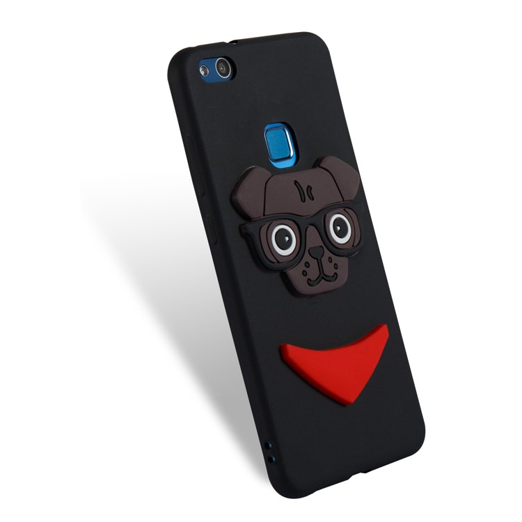 Lovely 3D Dog Pattern TPU Case for Huawei P10 Lite - Black-6