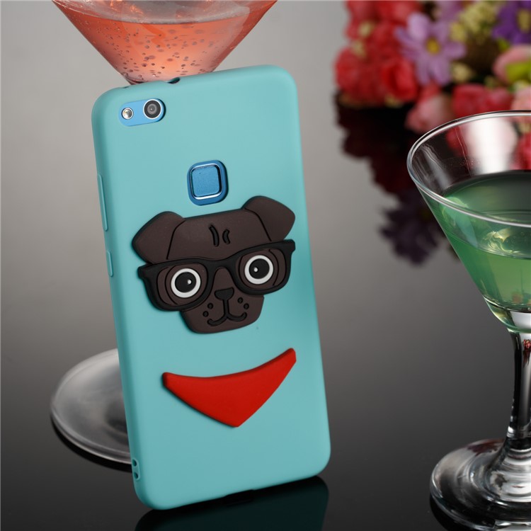 Lovely 3D Dog Pattern TPU Cover Case for Huawei P10 Lite - Baby Blue-4