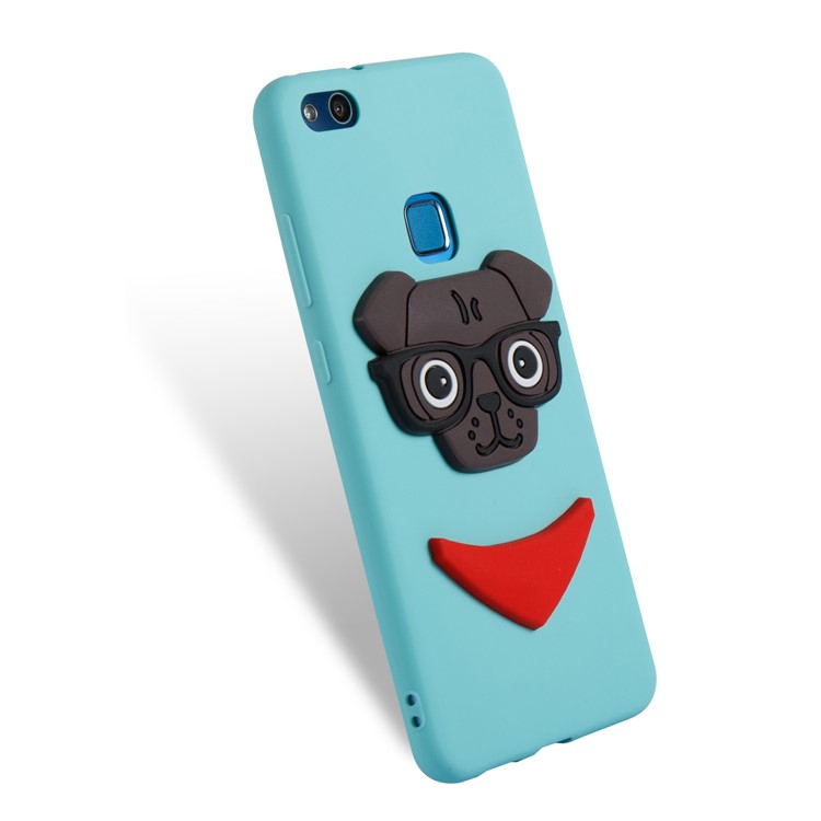 Lovely 3D Dog Pattern TPU Cover Case for Huawei P10 Lite - Baby Blue-6