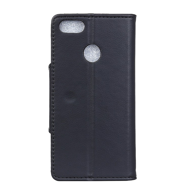 Textured PU Leather Wallet Stand Mobile Case for Huawei P9 lite mini/Y6 Pro (2017)/Enjoy 7 - Black-4