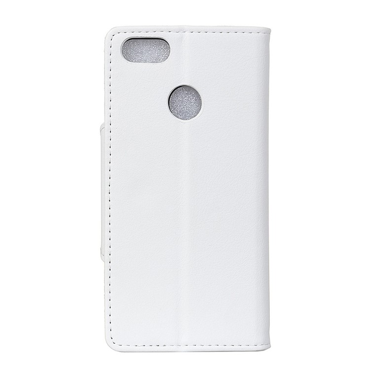Textured PU Leather Wallet Stand Mobile Shell for Huawei P9 lite mini/Y6 Pro (2017)/Enjoy 7 - White-4